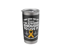 Acute myeloid Leukemia Warrior Stainless Steel Insulated Tumbler