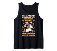 Acute myeloid Leukemia Warrior Tank Top