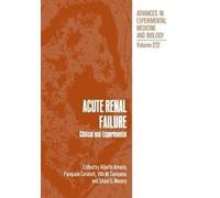 Acute Renal Failure: Clinical and Experimental