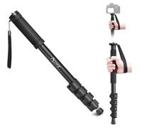 Acuvar 62" Inch Monopod with Integrated Safety Strap and 4 Section Extending Pole for All Digital Cameras, DSLR, Mirrorless, Compact Cameras