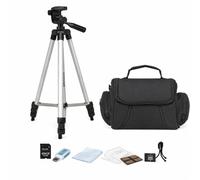 Acuvar Camera Accessory Bundle Kit for Canon, Nikon, Sony, Panasonic and Olympus Digital Cameras. Bundle Includes 10 Must-Have Accessories. 50” Tripod Deluxe Carrying Case 64GB Card Starter Kit