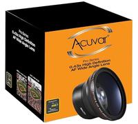 Acuvar MM 0.43x Professional HD Wide Angle Camera Lens with Macro Portion DSLR Cameras - Wide Angle, Macro, Photo, Video Lens (72MM)