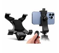 Acuvar Universal Tablet Tripod Mount Holder, Adjustable Stand Adapter for iPad, Samsung Galaxy Tab & Surface, Fits 8-11 Inch Tablets (4) Tablet Mount + Rotating Phone Mount + Remote Shutter