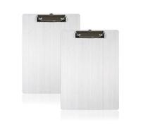 Acuxiaza 2 Pack Aluminum Clipboard, 12.5 x 9 Inch, A4 Letter Size Clipboard