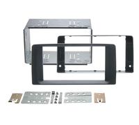 ACV Autoradio Bezel Installation Frame 2-DIN Double-DIN for MAN TGS Black Matt