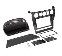 ACV Double DIN Radio Fascia Frame Insert for BMW 5 Series E60 E61, Mat Black