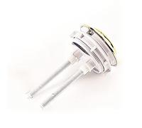 ACVACV 2pcs Gold Color Round Toilet Dual Push Button,Toilet Water Tank Accessories Round Big Switch Button Toilet Double Push Button