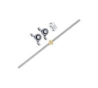 ACVACV 3D Printer CNC T8-400mm Lead Screw Set Pitch 2mm Lead 4mm, KP08 Shaft Coupling Thread 8mm T8 Lead 8mm THSL Rods(400mm)