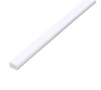 ACVACV ABS White Square Plastic Rod Stick, For Architecture Model Making Model Material DIY Accessories Cutting Supplies(4x250mm)