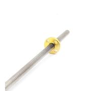 ACVACV Stainless steel CNC 3D Printer Pitch 3mm lead T12 screw Thread with Brass nut, For Axis Linear Guides Parts(550mm with Nut)