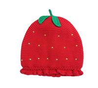 ACVIP Children Baby Girls Boys Crochet Kintted Strawberry Beanie Hat Cap Red (1-3 Years)