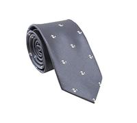 ACVIP Men's Satin Polyester Ties Cartoon Animal Woven Jacquard Necktie (Grey Duck)