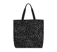 ACVnbm Abstract Science Chemistry Illustration 3d Print Large Capacity Zipper Tote Bag,Single Shoulder Bag With Inner Pocket For Daily Outings