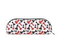 ACVnbm Chess Pattern Print Storage Pouch with Zipper Bag, Portable Stationery Cosmetic Organizer for Office Travel