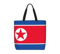 ACVnbm Korean Flag Print Large Capacity Zipper Tote Bag,Single Shoulder Bag With Inner Pocket For Daily Outings
