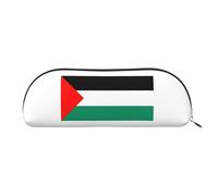 ACVnbm Palestine Flag Print Storage Pouch with Zipper Bag, Portable Stationery Cosmetic Organizer for Office Travel