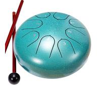 Acvxulfs 6Inch 8 Tone Hollow Drum Steel Tongue Drum Garden Rain Drum Steel Tongue Drum Outdoor Rain Drum Suitable for Beginners,A