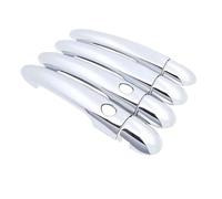 ACVZMCABPN XLFKGPGFMU for R&enault for Megane II MK2 2003~2008 ABS Car Carbon Fiber Handles Or Chrome Gloss Door Handles Covers Trim Sets XLFKGPGFMU(2 Button 4 Door)