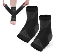 ACWOO Ankle Brace, 2 Pack Ankle Support for Ligament Damage and Sprained Ankle, Achilles Tendonitis Support, Plantar Fasciitis Support Strap for Heel Pain Relief, Ankle Support Brace for Women & Men