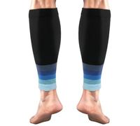 ACWOO Calf Support Compression Sleeves for Women Men, 1 Pair 15-21mmHg Class 1 Shin Splints Brace Support for Torn Muscle Pain Relief, Cramps, Sprains, Footless Leg Socks for Running Sports Flight