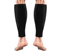 ACWOO Calf Support Compression Sleeves for Women Men, 1 Pair 15-21mmHg Class 1 Shin Splints Brace Support for Torn Muscle Pain Relief, Cramps, Sprains, Footless Leg Socks for Running Sports Flight