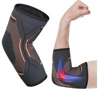 ACWOO Elbow Support for Man, Tennis Elbow Support Strap Anti-slip Elbow Brace Compression Arm Sleeve for Tendonitis Arthritis, Elbow Sleeve for Powerlifting Bodybuilding Sports (Single, XL)