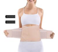 ACWOO Postpartum Belly Wrap, C Section Recovery Belt, Postpartum Support | Abdominal Binder After Pregnancy Postpartum Belly Band, Tummy Girdle Corset Body Shaper, Waist Trainer Belts, (Skin, 128CM)