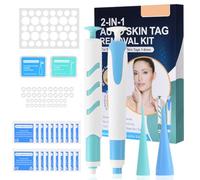 ACWOO Skin Tag Removal Kit, 2-in-1 Painless Wart Remover at Home, Acting Skin Tag Removal Device with 40 Micro and Regular Skin Tag Band, Fast and Easy Remover Wart and Mole (1-9mm) for Face & Body