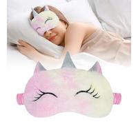 ACWOO Sleep Eye Mask, Unicorn Funny Animal Eye Mask for Sleeping, Soft Fluffy Plush Unicorn Sleeping Eye Mask, Night Nap Eye Shade Cover, Funny Eye Blinder As Gift for Kids, Men, Women, SleepingTravel