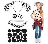 ACWOO Tiger Costume for Kids, 5PCS Animal Costume Set with Accessories, Animal Tutu Dress for Kids Girls Carnival Cosplay Christmas Party