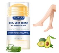 ACWOO Urea Foot Cream 60 Percent Plus 2% Salicylic Acid, Urea Cream for Feet, Foot Nourishing Cream for Cracked Heels and Dry Skin Deep Moisturizing, Cracked Heel Repair Cream, Foot Moisturiser