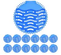 ACWOO Urinal Screens, 12 Pack Urinal Screen Deodorizer Mats, Urinal Mats Pads Deodorizer, Splash Free Urinal Mats, Odor Neutralizer Urinal Screens for Toilet, Bathroom, Office, Hotel, Blue