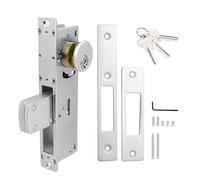 AcxdJnye Storefront Mortice Hook Door Lock, Commercial Door Locks Mortise Cylinder Combo, Mortise Cylinder Hook Bolt with Keys(1-1/8" Backset)
