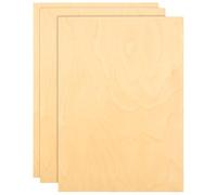 ACXFOND 3Pcs Baltic Birch Plywood Sheets 12 x 16x 1/2 Inch-12mm Unfinished Plywood for Craft Thin Wood Boards Sheets Rectangle Wood Panels for DIY School Projects