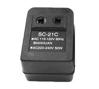Acxico 1 x 110V to 220V Voltage Transformer Adapter, 50W Voltage Transformer Adapter, PC Material SC-21C