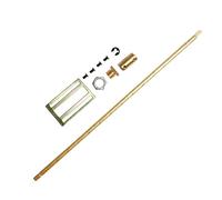 Acxico 1 x Aluminium 300 mm Volume Potentiometer Extension Shaft Audio Connection Long Rod