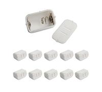 Acxico 10Pcs AG13 LR44 Toy Battery Storage Box Button Case Holder Organizer Supplies