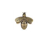 Acxico 1Pcs Brass Retro Bee Figurine Small Bee Statue Ornament House Animal Figurines Gift