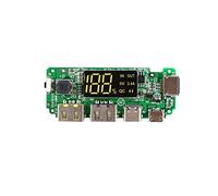 Acxico 1Pcs Dual USB Micro Type-C Flash USB Power Bank DIY Charger Module for Battery