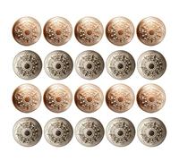 Acxico 20PC 23mm Handmade Vintage Celtic Engraved Shank Buttons - Rare Find for Vintage Clothing Hair Accessories Bags Belts Hats Home Textiles