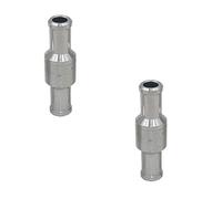 Acxico 2Pcs Brake Servo Booster No Return Inline Check Valve Vacuum Hose 10mm 1 Way Check Valve
