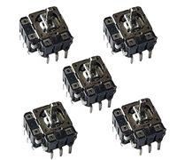 Acxico 5Pcs FJ06K-S Small Joystick with Switch Potentiometer B10K with Five Direction Push Button Switch
