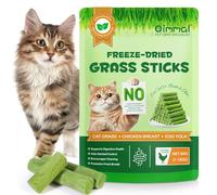 ACYAHAOCA Cat Grass Teething Stick 60g, Cat Grass Sticks, Cats Teeth Cleaning Grass Stick, Edible Freezed Drying Cat Grass Treats, Teeth Cleaning and Hairball Removal - Chicken Flavor