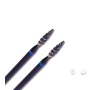 Acycoin2A 10mm Tornado Flame Black Diamond Nail Drill Bits Spiral Cuticle Clean Russian Nail Bit Callus Dead Skin Removal Tool