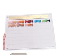 Acycoin2A 240 Nail Color Sample Chart Nail Art Sample Table Acrylic Gel Polish Colors Display Rack with False Nail Tips and Number Sticker