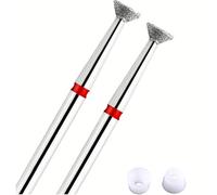 Acycoin2A 2PCS 4mm Inverted Cone Diamond Drill Bit - Nail Polishing Head Flying Disc Shape for Cuticle Dead Skin Glue Overflow Remover Pro Safe Nail Tool for Manicure