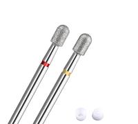 Acycoin2A 2pcs Round Tapered Cuticle Clean Nail Drill Bit (II)