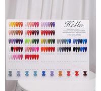 Acycoin2A Acrylic Nail Polish, Colour Display Board Book, Nail Design, Pattern Chart with 2 Styles, Nail Tips, Card Board, Salon Display Rack (160 Colors)