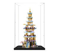 Acylic Display Case, Compatble with Le-Go 80058 Monkey King Lingxiao Pagoda Model, Transparent,Dust-Proof Protector Showcase( Box Only) (Transparent-2mm)