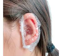 Aczyqws 200 pieces Waterproof Shower Earmuffs, Nursing Ear Defenders, Ear Muffs, Unisex, Suitable for Shower, Hair Wash, Hair Salon, Hotel Spa